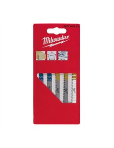 Set panze pentru fierastraie pendulare - sistem de prindere cu coada in forma de T - Milwaukee - Set - 5 buc - cod 4932345825