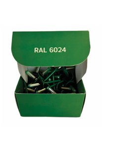 Set x 50 bucati Nituri cap lat vopsite electrostatic cu garnitura EPDM RAL 6024 Traffic Green 4.8x20x16mm (aplicatie fibrociment 2