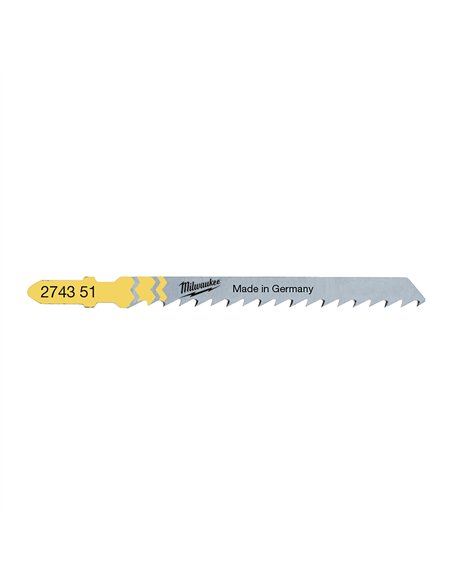 Panze taieri curate si fara aschii - Milwaukee - 75 x 4 mm T 101 D - 5 buc - cod 4932274351