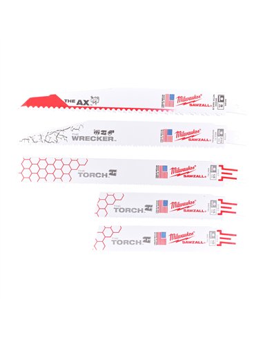 Panza de fierastrau, SAWZALL - Milwaukee - set 5 buc - cod 49222205
