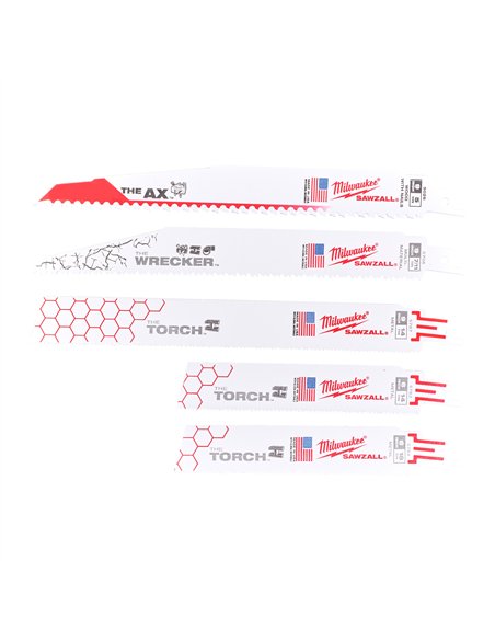 Panza de fierastrau, SAWZALL - Milwaukee - set 5 buc - cod 49222205