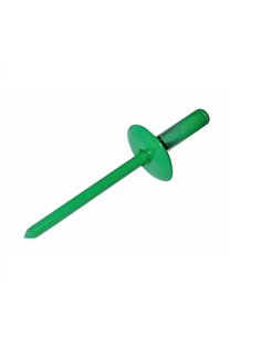 Set x 50 bucati Nituri pop verzi cap lat vopsite electrostatic RAL 6024 Traffic Green 4.8x16x16mm, verde