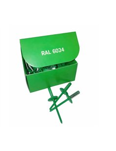 Set x 50 bucati Nituri pop verzi cap lat vopsite electrostatic RAL 6024 Traffic Green 4.8x16x16mm, verde 2