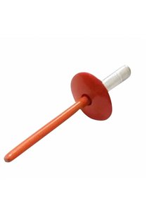 Set x 50 bucati Nituri pop cap lat vopsite electrostatic RAL 2003 Pastel Orange 4.8x16x16mm