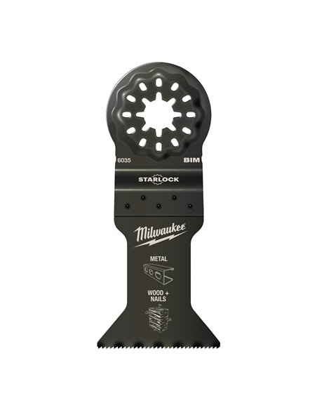 Panze multimaterial - Milwaukee - Wood & Metal Bi-Metal 43mm Plunge Blade - 1 buc - cod 48906035