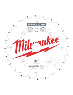 Panze pentru fierastrau taieri inclinate - Milwaukee - CSB MS W 216 x 30 x 2,4 x 24ATB neg. - cod 4932471315