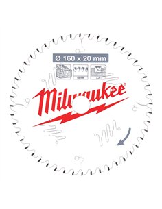 Panze pentru fierastraie circulare de mana - Milwaukee - CSB P W 160 x 20 x 2,2 x 48ATB - cod 4932471291