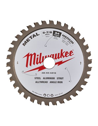 Panze fierastrau circular pentru metal - Milwaukee - CSB P M 135 x 20 x 1.6 x 30 - 1 buc - cod 48404070