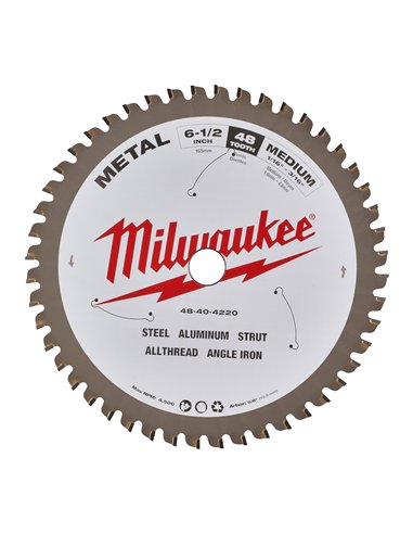 Panze fierastrau circular pentru metal - Milwaukee - CSB P M 165x5/8x1.6x48 - cod 48404220