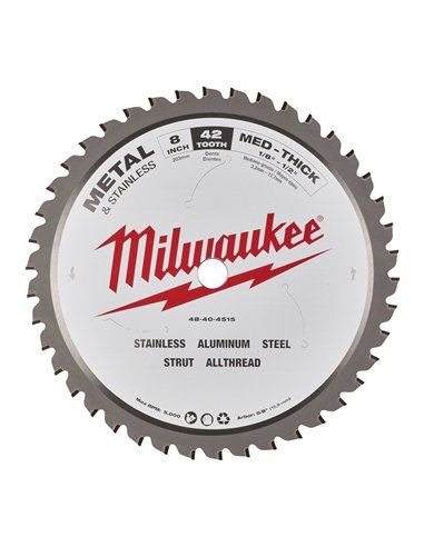 Panze fierastrau circular pentru metal - Milwaukee - CSB P M 203 x 5/8 x 1.8 x 42 - 1 buc - cod 48404515