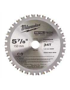 Panze fierastrau circular pentru metal - Milwaukee - F 150 x 20 x 34 - 1 buc - cod 48404080