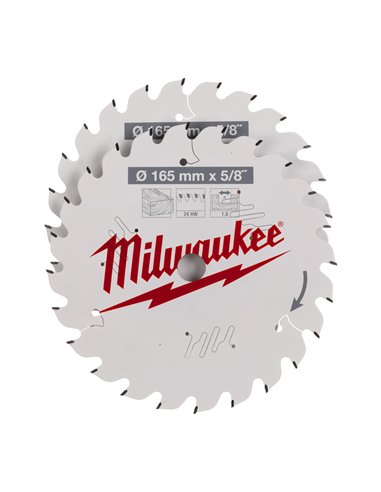 Panze pentru fierastraie circulare de mana - Milwaukee - CSB Twin Pack 165 x 24T/24T - 2 buc - cod 4932479836