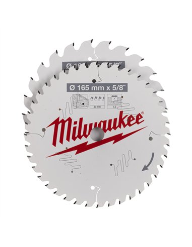 Panze pentru fierastraie circulare de mana - Milwaukee - CSB Twin Pack 165 x 24T/40T - 2 buc - cod 4932479837