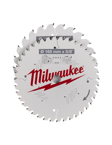 Panze pentru fierastraie circulare de mana - Milwaukee - CSB Twin Pack 165 x 24T/40T - 2 buc - cod 4932479837