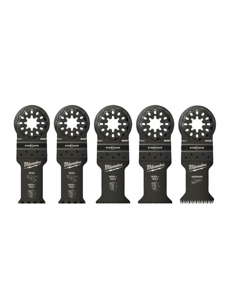 Seturi accesorii unelte multi-functionale - Milwaukee - Wood & Metal Set - 5 buc - cod 48906115