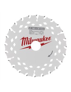 Circular Saw Blade - Wood - Milwaukee - CSB P W 190 x 30 x 1.8 x 24ATB - 1 buc - cod 4932498976