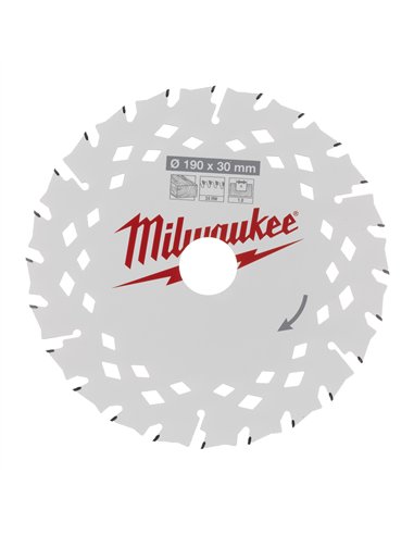 Circular Saw Blade - Wood - Milwaukee - CSB P W 190 x 30 x 1.8 x 24ATB - 1 buc - cod 4932498976