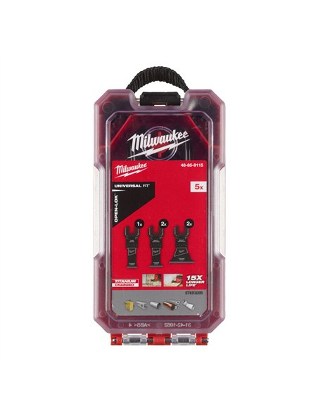 Accesorii pentru unelte multi-functionale - seturi OPEN-LOK - Milwaukee - OMT OL Set WM- 5 buc Set - cod 48859115