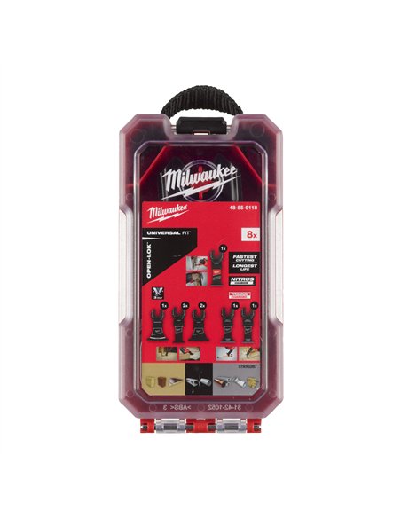 Accesorii pentru unelte multi-functionale - seturi OPEN-LOK - Milwaukee - OMT OL Set WM- 8 buc Set - cod 48859118
