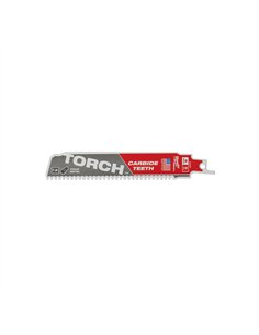 Panza de fierastrau pentru metal, Heavy Duty - Milwaukee - TCT TORCH 150mm x 8 Tpi - 5 buc - cod 48475501