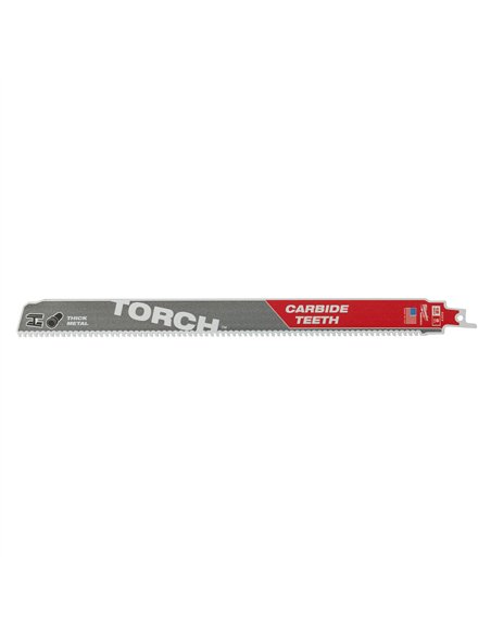 Panza de fierastrau pentru metal, Heavy Duty - Milwaukee - TCT TORCH 300mm x 8 Tpi - 5 buc - cod 48475503