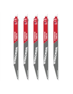 Panza de fierastrau, Multimaterial, Heavy Duty - Milwaukee - TCT WRECKER 300mm x 6 Tpi - 5 buc - cod 48475543