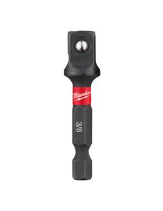 Adaptor de la patrat 1/4 inch la Hex 3/8 inch pentru chei tubulare SHOCKWAVE IMPACT DUTY - Milwaukee -  cod 4932478054