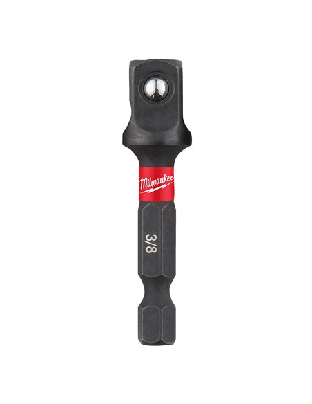 Adaptor de la patrat 1/4 inch la Hex 3/8 inch pentru chei tubulare SHOCKWAVE IMPACT DUTY - Milwaukee -  cod 4932478054