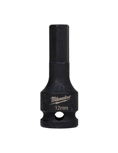 Cap tubular HEX 1/2 inch - Milwaukee - HEX12 1/2 inch impact bit socket - cod 4932478067
