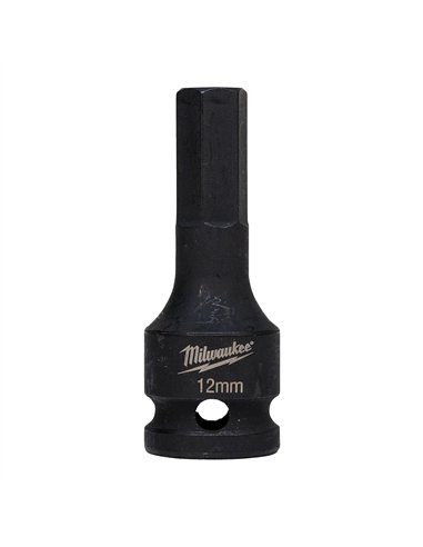 Cap tubular HEX 1/2 inch - Milwaukee - HEX12 1/2 inch impact bit socket - cod 4932478067