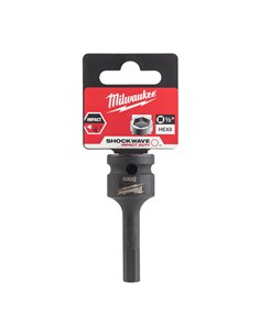 Cap tubular HEX 1/2 inch - Milwaukee - HEX8 1/2 inch impact bit socket - cod 4932478065 2