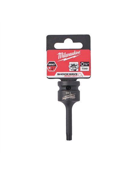 Cap tubular TX 1/2 inch - Milwaukee - TX40 1/2 inch impact bit socket - cod 4932478060