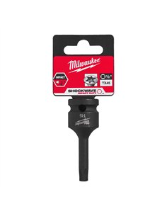 Cap tubular TX 1/2 inch - Milwaukee - TX45 1/2 inch impact bit socket - cod 4932478061 2