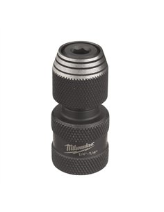 Adaptor Milwaukee SHOCKWAVE de la patrat 1/4 inch la HEX 1/4 inch - 1 buc - cod 4932493425