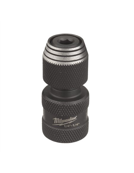 Adaptor Milwaukee SHOCKWAVE de la patrat 1/4 inch la HEX 1/4 inch - 1 buc - cod 4932493425