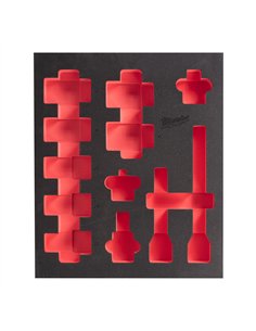 Insertie spuma 3/4 inch SHOCKWAVE IMPACT DUTY - Milwaukee - Foam + PP 417 x 355 mm 3/4 inch Deep 1 - 1 buc - cod 4932493397