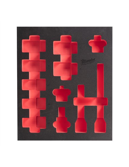 Insertie spuma 3/4 inch SHOCKWAVE IMPACT DUTY - Milwaukee - Foam + PP 417 x 355 mm 3/4 inch Deep 1 - 1 buc - cod 4932493397