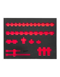 Insertie spuma chei tubulare - Milwaukee - Foam + PP 417 x 536 mm 1/2 inch STD 1 - 1 buc - cod 4932493391