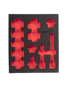 Insertie spuma 3/4 inch SHOCKWAVE IMPACT DUTY - Milwaukee - 3/4 inch Sockets deep foam set 1 (1 2 buc) - cod 4932493398
