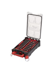 Chei tubulare de impact SHOCKWAVE IMPACT DUTY - Milwaukee - 1/2 inch Packout impact socket set - 1 6 buc - cod 4932480943