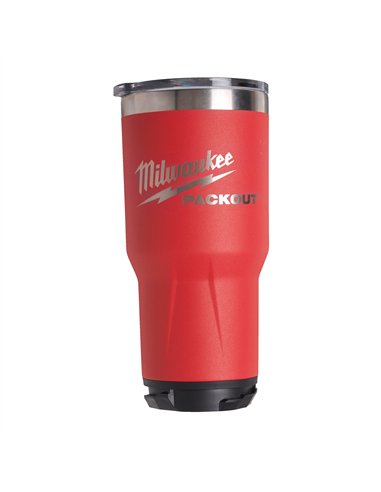 Cana termica rosie PACKOUT - Milwaukee - Packout Tumbler 887 ml Red - cod 4932479075