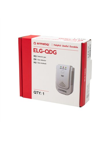 Detector de gaz metan si GPL 230 V  - Ermetiq - ELG-QDG