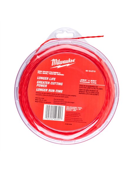 Trimmer cu fir - Milwaukee - Trimmer Line 2.4 mm x 76 m - 1 buc - cod 49162713