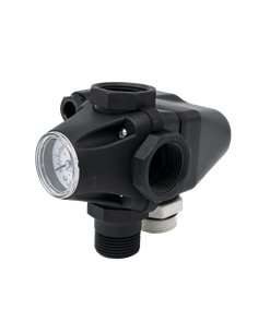 Presostat mecanic cu manometru - Everline - BAR-PMW114