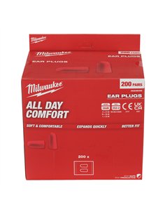 Antifoane interne de unica folosinta - Milwaukee - Foam Ear Plugs - 200 pairs - cod 4932480465