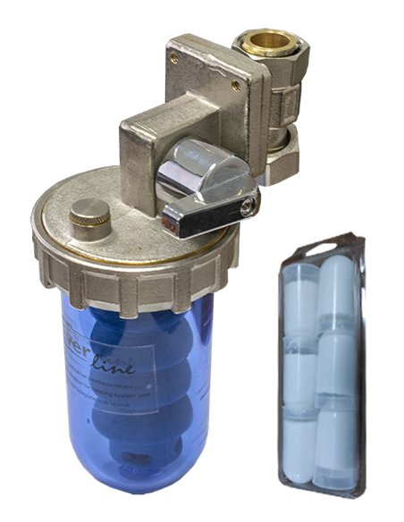 Filtru vertical cu 6 rezerve pentru centrala 1/2" - Everline - EVP-WDV12C6