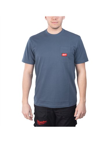 Tricou lucru - Milwaukee - WT SS BLU S - cod 4932493013