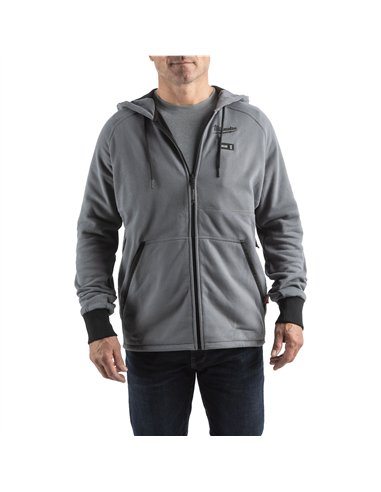 Hanorac negru incalzit M12 - Milwaukee - M12 HHGREY4-0 (L) - cod 4932480068