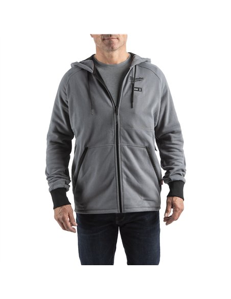 Hanorac negru incalzit M12 - Milwaukee - M12 HHGREY4-0 (M) - cod 4932480067