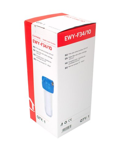 Filtru apa cartus bumbac 3/4"x10" - Ermetiq - EWY-F34_10